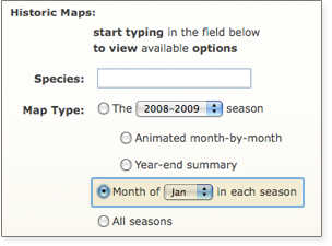 Historic Summaries For Month Form Selection Image