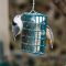 Two Nuthatch species sharing our suet feeder.
