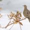 Mourning Dove on Winter Hydrangea