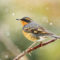 Varied Thrush in the snow